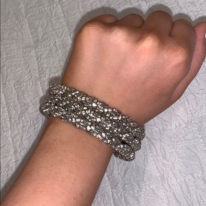 Silver Rhinestone Bracelets